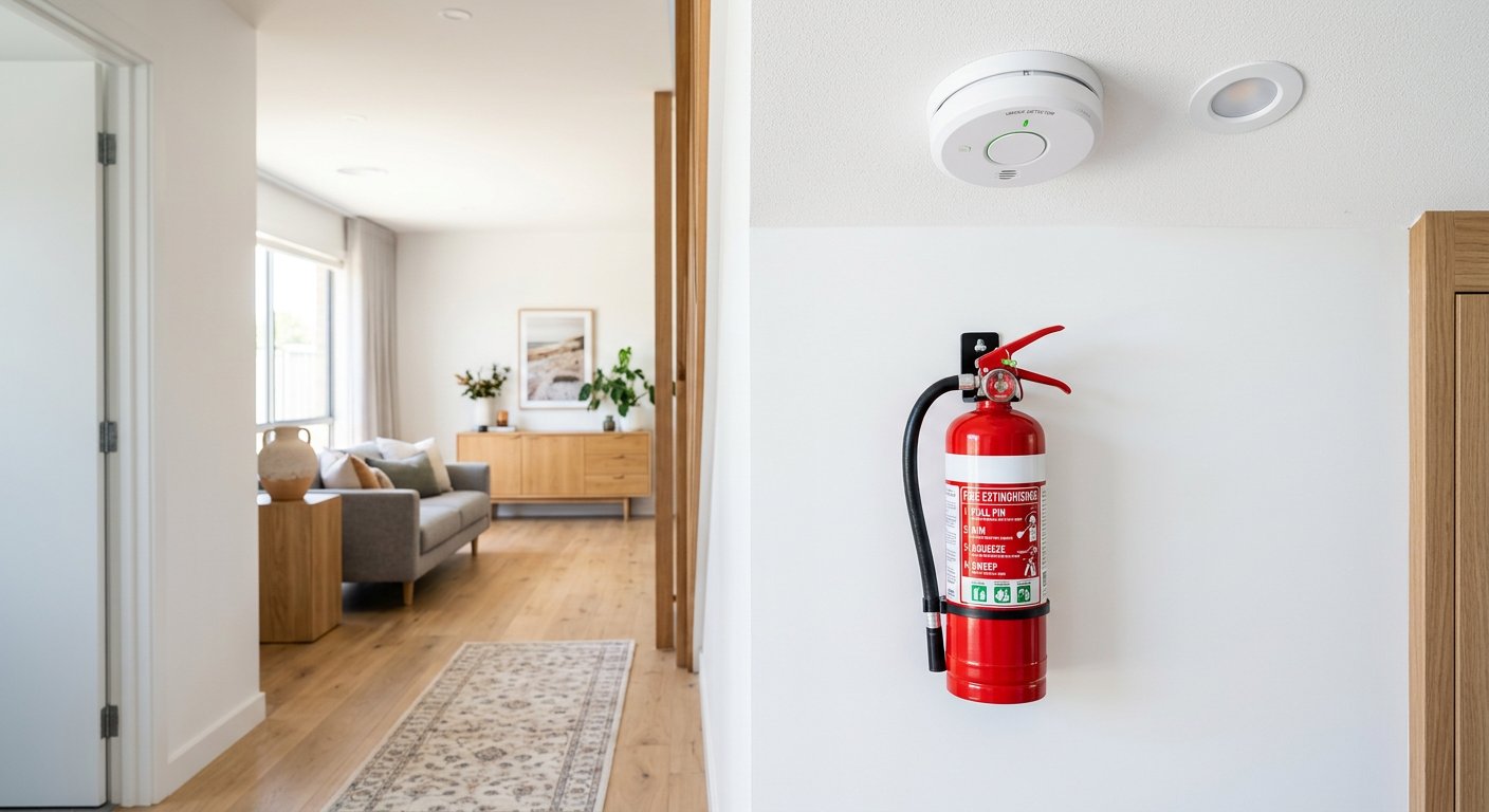 Fire Safety Equipment - Extinguisher and Smoke Detector